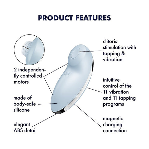 Tap and Climax 2 Clitoral Massager by Satisfyer