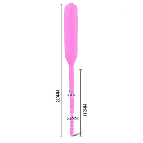 Silicone Vibrator Urethral Sounds Penis Plug by BDStyle