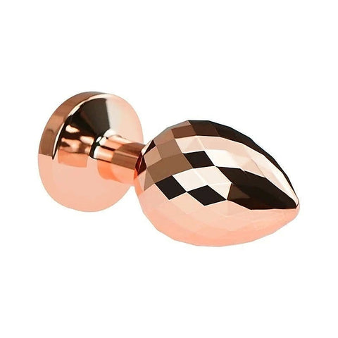 Golden Gemmed Medium Metal Butt Plug by BDStyle