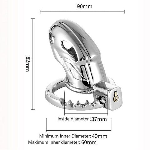 Adjustable Ring and Invisible Vertical Lock Cock Cage