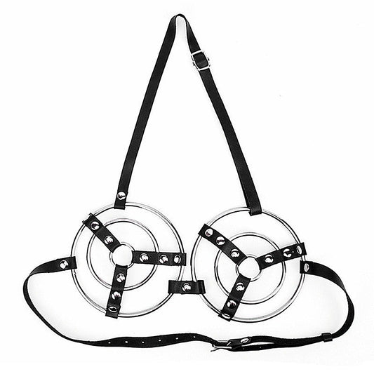 Female Fetish Metal Ring Bra by BDStyle