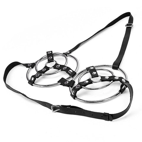 Female Fetish Metal Ring Bra by BDStyle