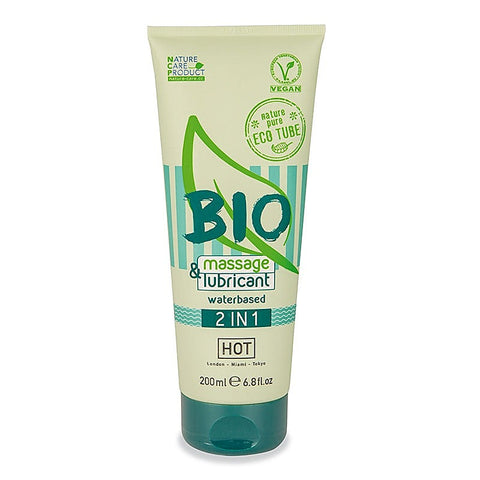 HOT BIO 2 In 1 Water Based Massage Oil & Lubricant