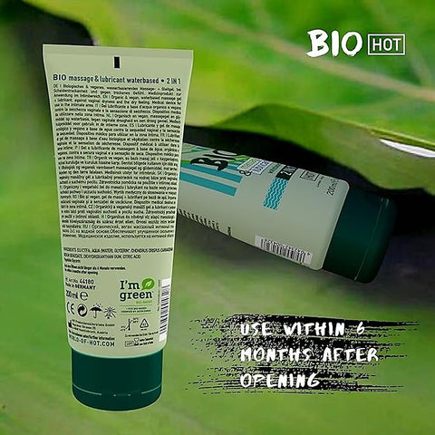 HOT BIO 2 In 1 Water Based Massage Oil & Lubricant
