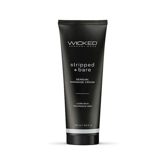 Stripped & Bare Sensual Unscented Massage Cream by Wicked