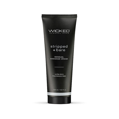 Stripped & Bare Sensual Unscented Massage Cream by Wicked