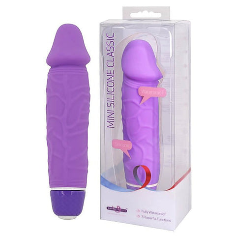 Mini Silicone Classic Vibrating Dildo by Seven Creations