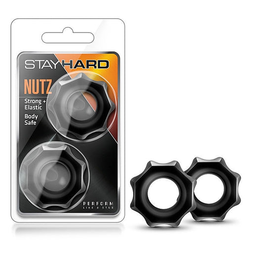 Stay Hard Nutz Cock Ring Set by Blush Novelties