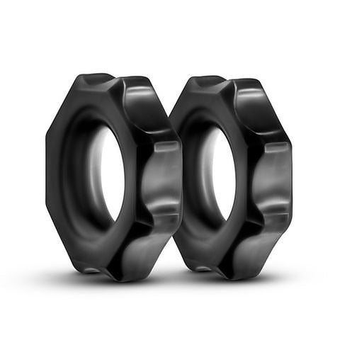 Stay Hard Nutz Cock Ring Set by Blush Novelties