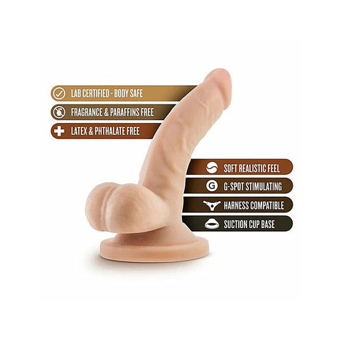 Dr Skin Realistic Dong With Balls 10.2cm by Blush Novelties