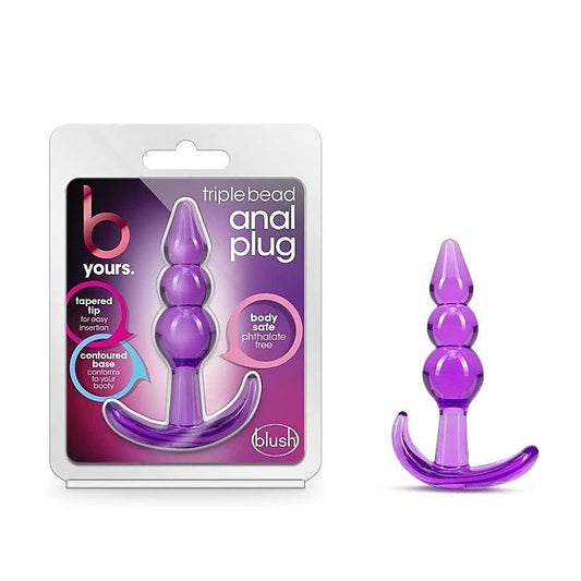 B Yours Triple Bead Anal Plug by Blush Novelties