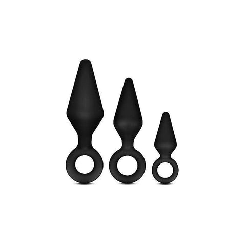 Anal Adventures Platinum Loop Butt Plug Kit