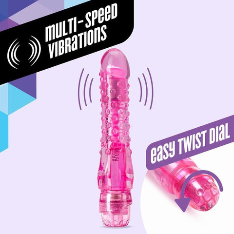 Naturally Yours Bump n Grind Vibrating Dildo Pink