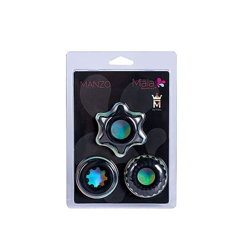 MANZO Stretchy Silicone Cock Rings by Maia Toys
