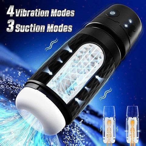 B-Warrior Sucking and Vibrating Masturbator by Topco