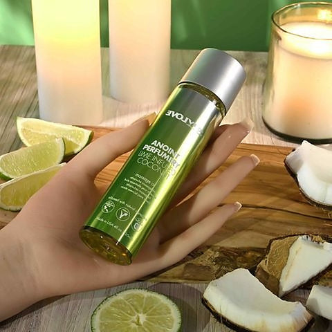 Lime Infused Coconut Massage Oil by Evolved