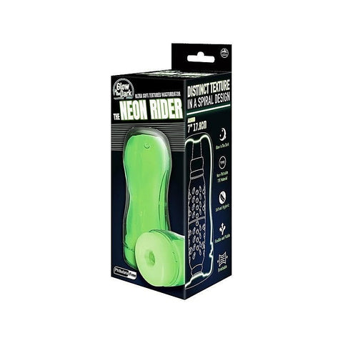 The Neon Rider Glow in Dark Male Masturbator