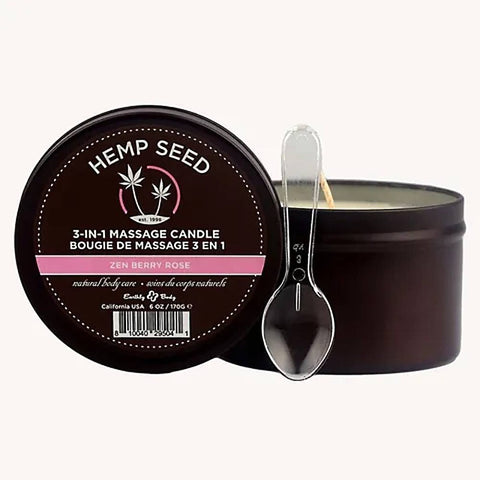 Hemp Seed 3-In-1 Adult Massage Candle by Earthly Body