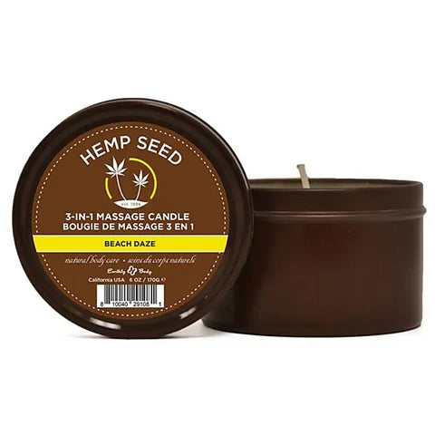 Hemp Seed 3-In-1 Adult Massage Candle by Earthly Body