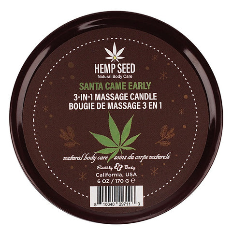 Hemp Seed 3-In-1 Adult Massage Candle by Earthly Body