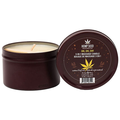 Hemp Seed 3-In-1 Adult Massage Candle by Earthly Body