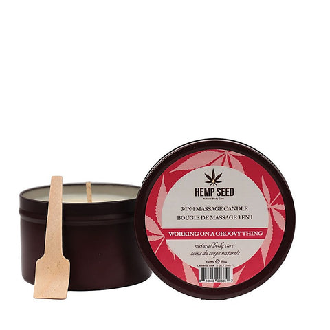 Hemp Seed 3-In-1 Adult Massage Candle by Earthly Body