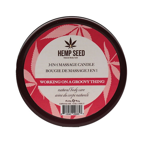 Hemp Seed 3-In-1 Adult Massage Candle by Earthly Body