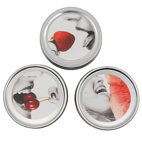 Edible Massage Candles Threesome 3 Pack by Earthly Body