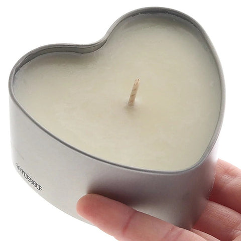 Hemp Seed 3 in 1 Massage Heart Candle by Earthly Body