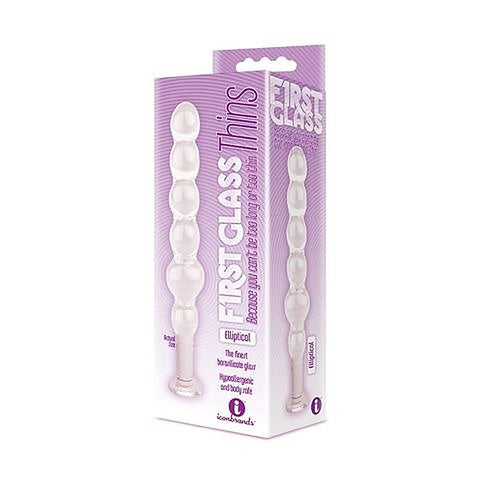 The 9's Glass First Thins Elliptical Glass Anal Beads