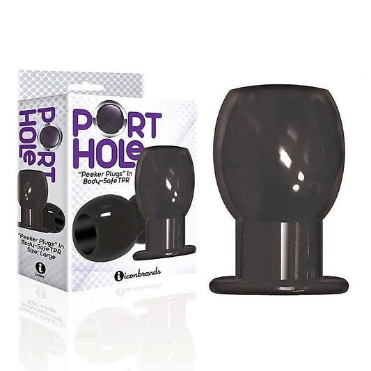 The 9's Port Hole Hollow Butt Plug by Icon Brands