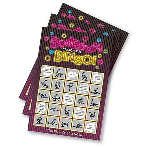 Bedroom Bingo Foreplay Scratcher Card by Little Genie