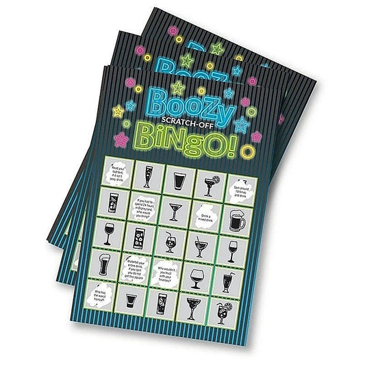 Boozy Bingo Drinking Scratcher Card by Little Genie