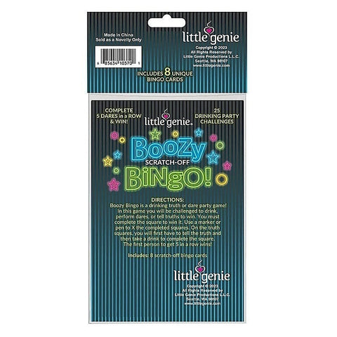 Boozy Bingo Drinking Scratcher Card by Little Genie