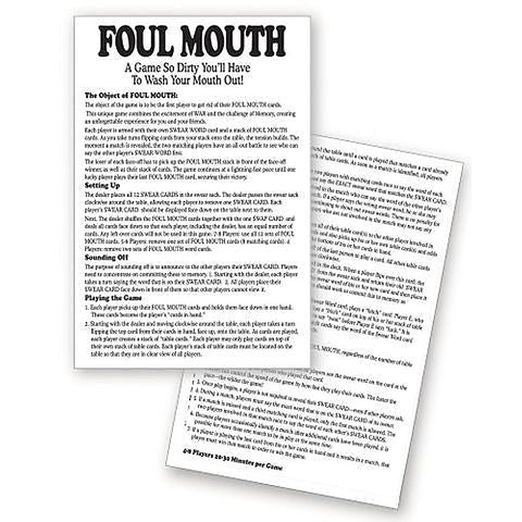 Foul Mouth Card Game by Little Genie
