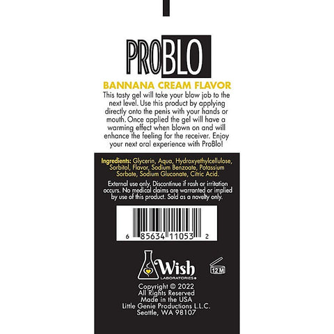ProBlo Oral Pleasure Flavoured Blowjob Gel by Little Genie