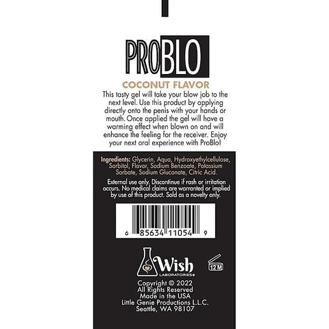 ProBlo Oral Pleasure Flavoured Blowjob Gel by Little Genie