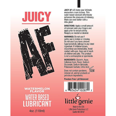Juicy AF Flavoured Water Based Lubricant by Little Genie