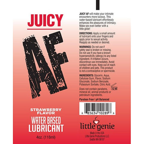 Juicy AF Water Based Lubricant by Little Genie