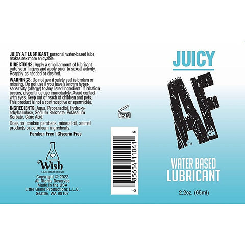 Juicy AF Thin and Realistic Lubricant by Little Genie