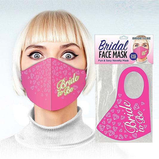Bridal Face Bride To Be Glow Novelty Mask by Little Genie