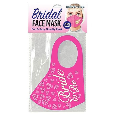 Bridal Face Bride To Be Glow Novelty Mask by Little Genie