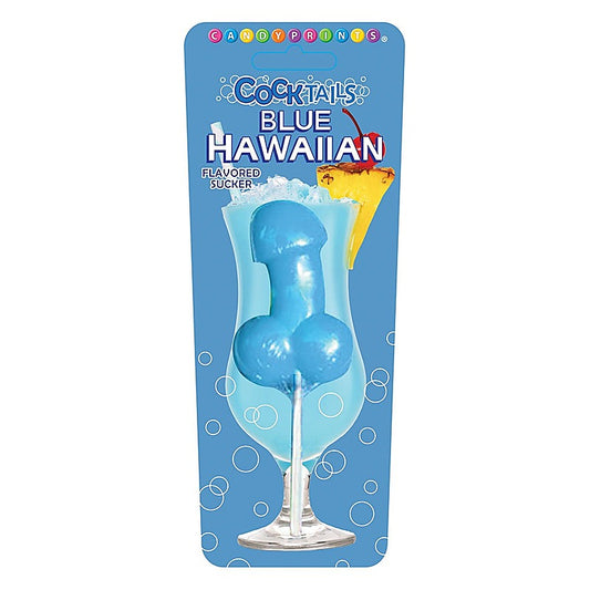 Cocktail Suckers Blue Hawaiian Flavoured Dicky Lollypop