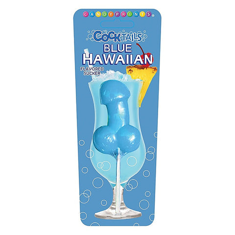 Cocktail Suckers Blue Hawaiian Flavoured Dicky Lollypop
