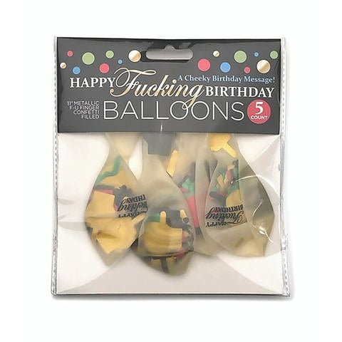 Happy Birthday Confetti Party Balloons by Little Genie