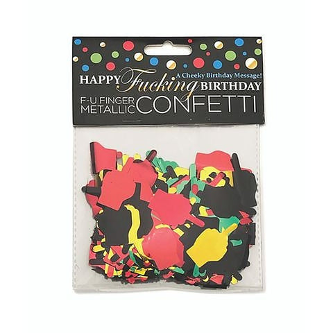 Happy Fucking Birthday Party Decoration FU Finger Confetti
