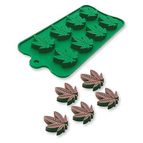 Cannabis Silicone Weed Leaf Ice Mould by Little Genie