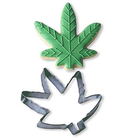 Cannabis Metal Cookie Cutter by Little Genie