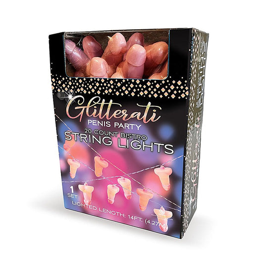 Glitterati Novelty Penis Party String Light by Little Genie