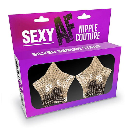 Star Shape Nipple Couture Sequin Pasties by Little Genie